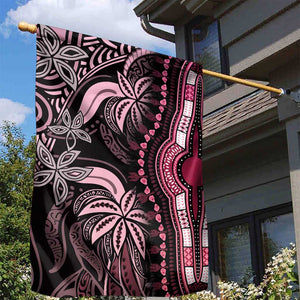 Polynesia Mixed African Dashiki Garden Flag Afro-pacific Culture - Pink