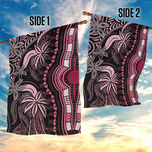 Polynesia Mixed African Dashiki Garden Flag Afro-pacific Culture - Pink