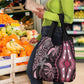 Polynesia Mixed African Dashiki Grocery Bag Afro-pacific Culture - Pink