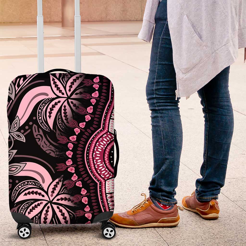 Polynesia Mixed African Dashiki Luggage Cover Afro-pacific Culture - Pink