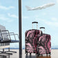 Polynesia Mixed African Dashiki Luggage Cover Afro-pacific Culture - Pink