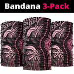 Polynesia Mixed African Dashiki Neck Gaiter Afro-pacific Culture - Pink LT9