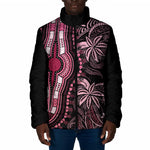 Polynesia Mixed African Dashiki Padded Jacket Afro-pacific Culture - Pink