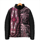 Polynesia Mixed African Dashiki Padded Jacket Afro-pacific Culture - Pink