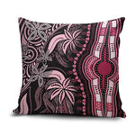 Polynesia Mixed African Dashiki Pillow Cover Afro-pacific Culture - Pink
