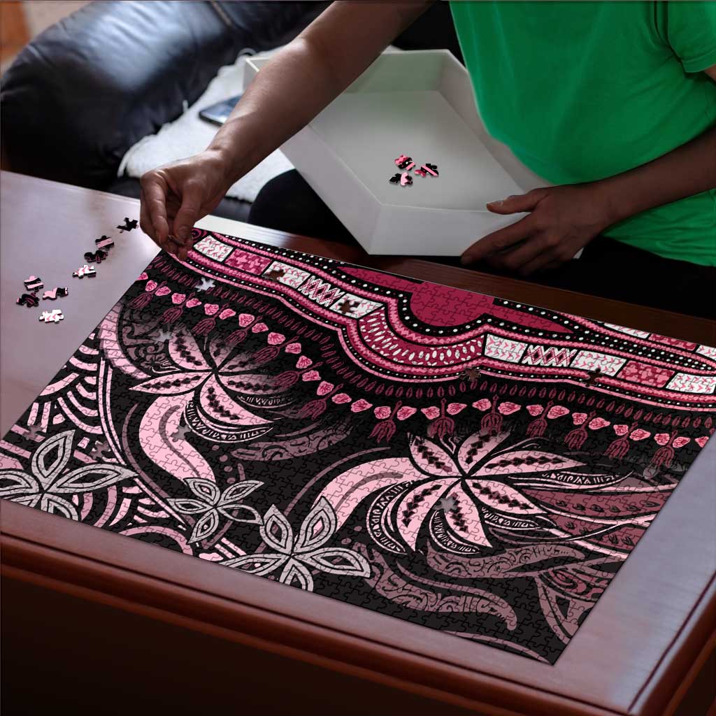 Polynesia Mixed African Dashiki Puzzle Afro-pacific Culture - Pink