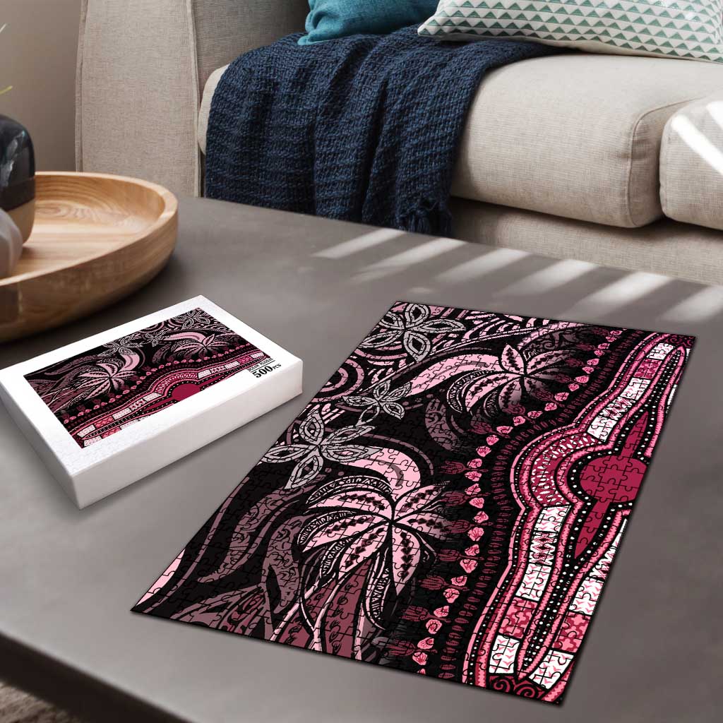 Polynesia Mixed African Dashiki Puzzle Afro-pacific Culture - Pink