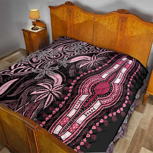 Polynesia Mixed African Dashiki Quilt Afro-pacific Culture - Pink