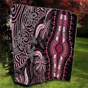 Polynesia Mixed African Dashiki Quilt Afro-pacific Culture - Pink