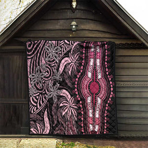 Polynesia Mixed African Dashiki Quilt Afro-pacific Culture - Pink