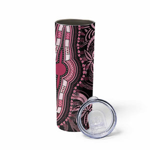 Polynesia Mixed African Dashiki Skinny Tumbler Afro-pacific Culture - Pink