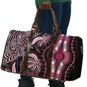 Polynesia Mixed African Dashiki Travel Bag Afro-pacific Culture - Pink