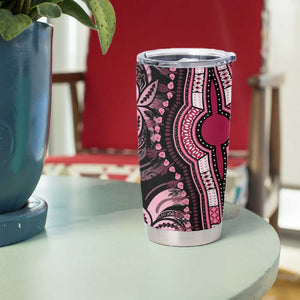 Polynesia Mixed African Dashiki Tumbler Cup Afro-pacific Culture - Pink