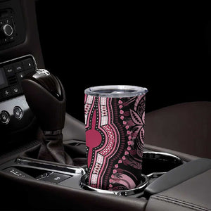 Polynesia Mixed African Dashiki Tumbler Cup Afro-pacific Culture - Pink