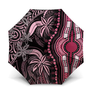 Polynesia Mixed African Dashiki Umbrella Afro-pacific Culture - Pink