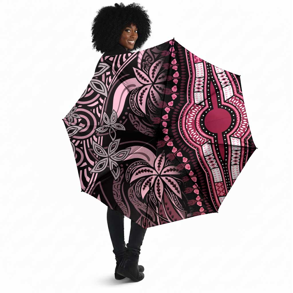 Polynesia Mixed African Dashiki Umbrella Afro-pacific Culture - Pink