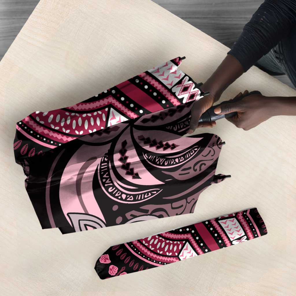 Polynesia Mixed African Dashiki Umbrella Afro-pacific Culture - Pink