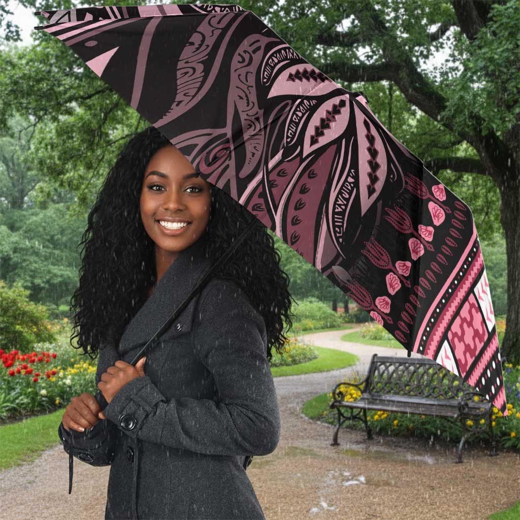 Polynesia Mixed African Dashiki Umbrella Afro-pacific Culture - Pink
