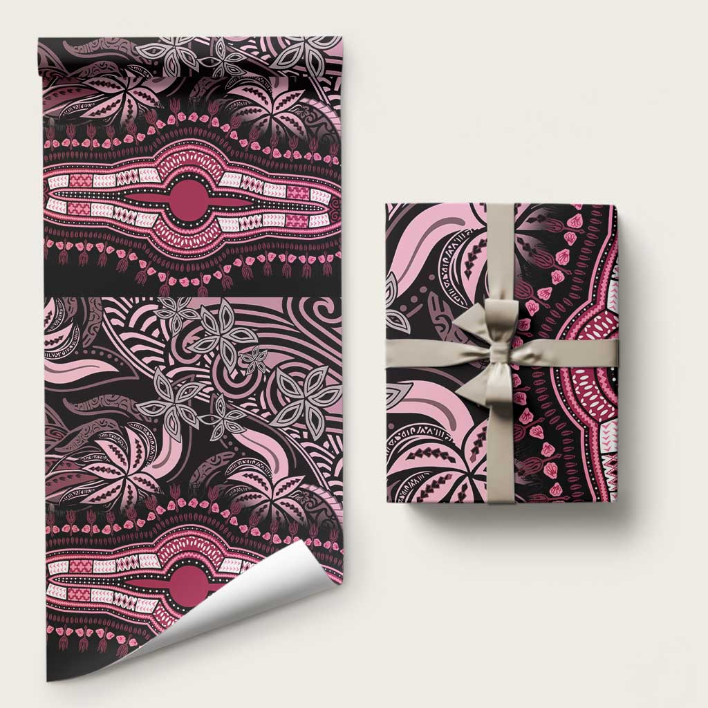 Polynesia Mixed African Dashiki Wrapping Paper Afro-pacific Culture - Pink - African Pride