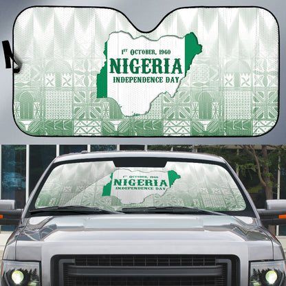 Proudly Nigerian Independence Day 1960 Auto Sun Shade