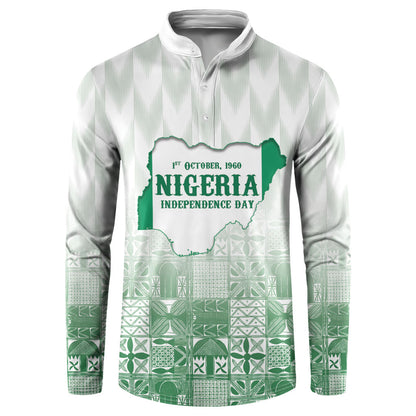 Proudly Nigerian Independence Day 1960 Personalized Button Sweatshirt