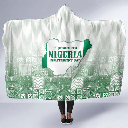 Proudly Nigerian Independence Day 1960 Hooded Blanket