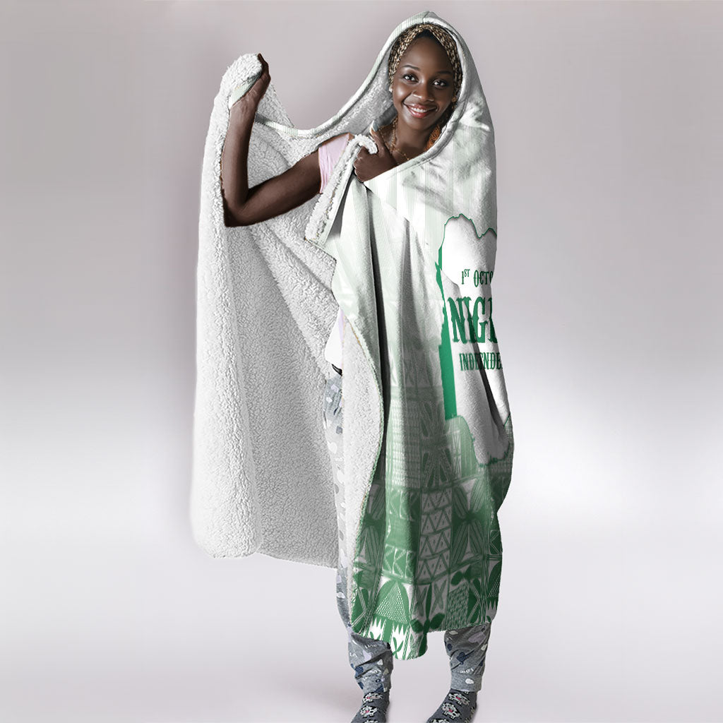Proudly Nigerian Independence Day 1960 Hooded Blanket
