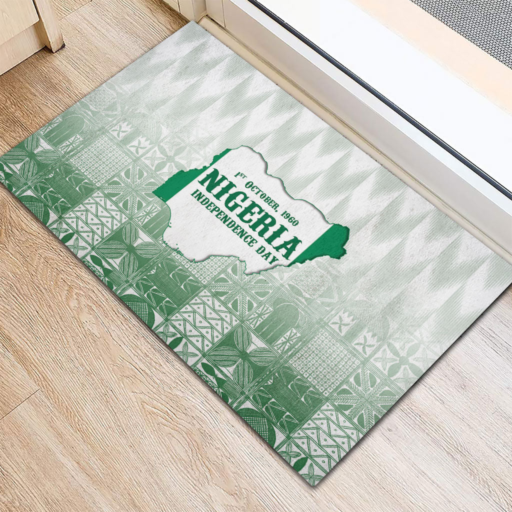 Proudly Nigerian Independence Day 1960 Rubber Doormat