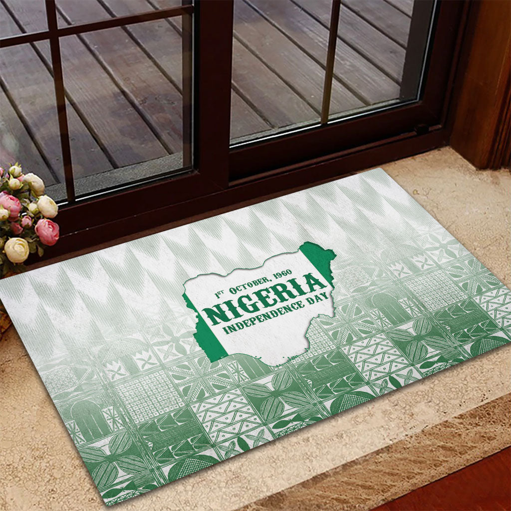 Proudly Nigerian Independence Day 1960 Rubber Doormat