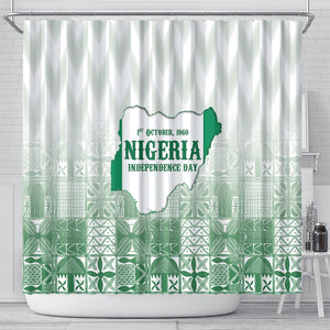 Proudly Nigerian Independence Day 1960 Shower Curtain
