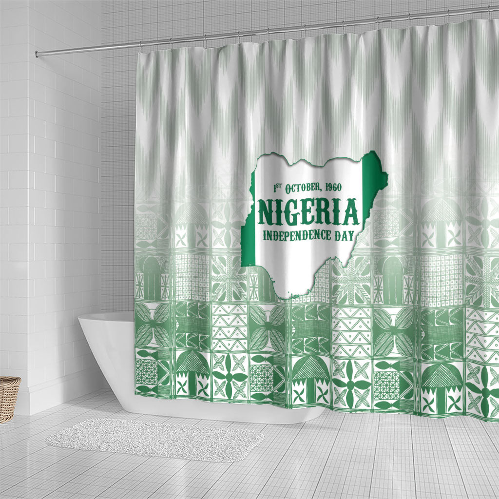 Proudly Nigerian Independence Day 1960 Shower Curtain