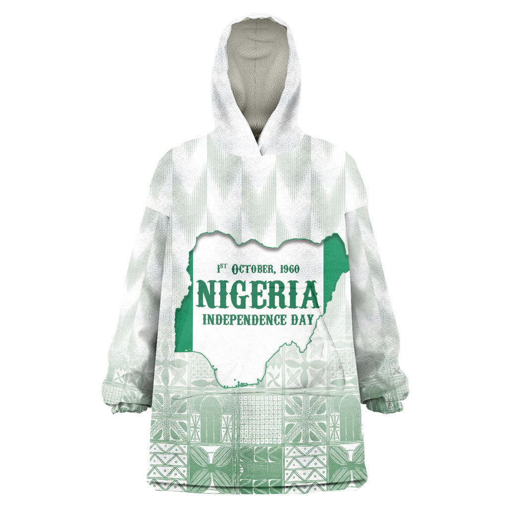 Proudly Nigerian Independence Day 1960 Personalized Wearable Blanket Hoodie