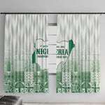 Proudly Nigerian Independence Day 1960 Window Curtain