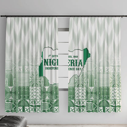 Proudly Nigerian Independence Day 1960 Window Curtain