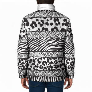 Nigeria Traditional Coral Bead Attire Padded Jacket African Tribal Element Wild Animal Skins