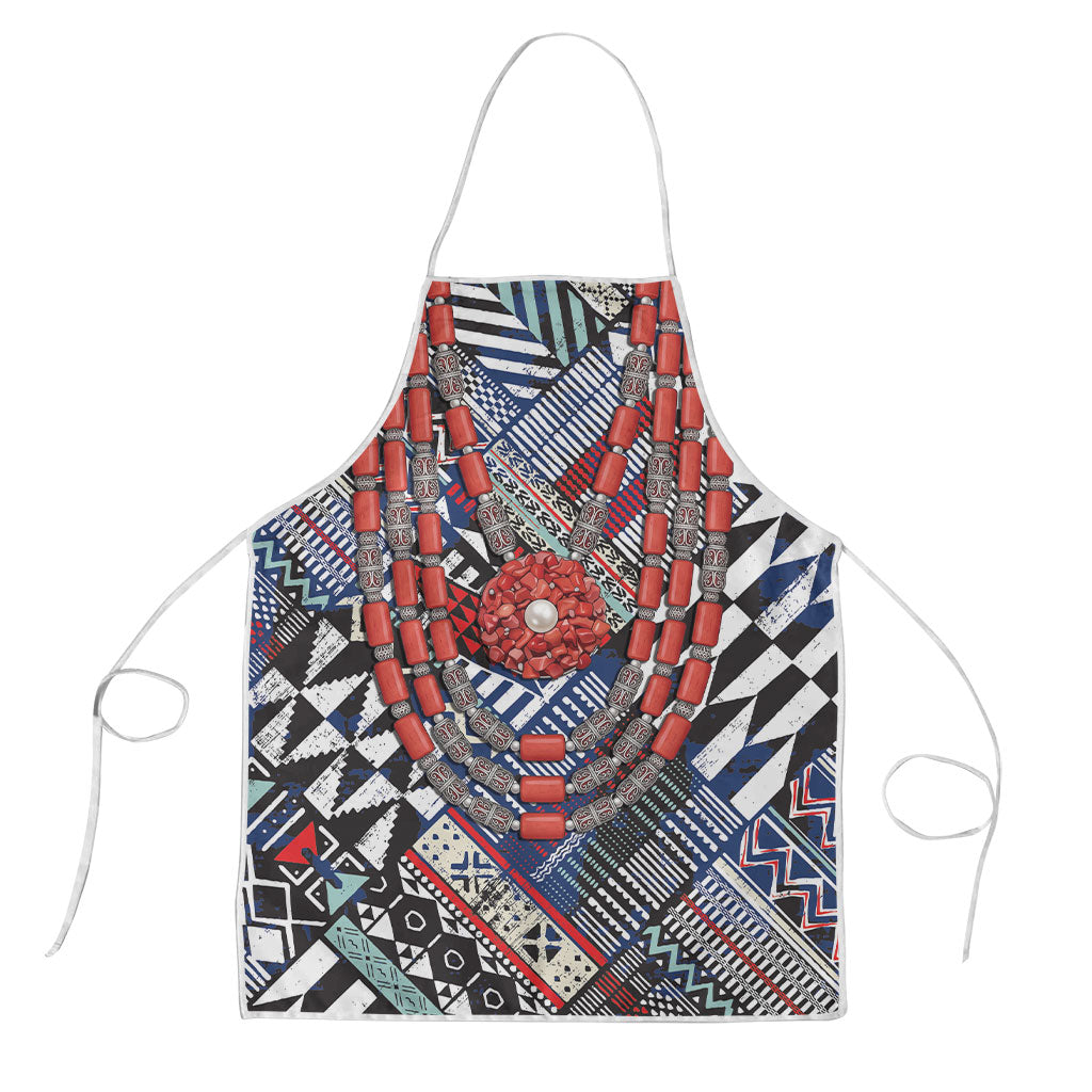 Nigeria Traditional Coral Bead Attire Apron Tribal African Style