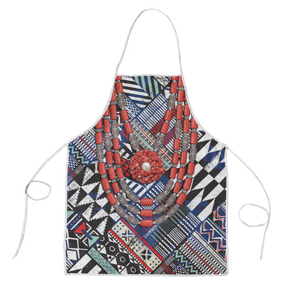 Nigeria Traditional Coral Bead Attire Apron Tribal African Style