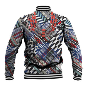 Nigeria Traditional Coral Bead Attire Baseball Jacket Tribal African Style