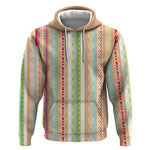 Nigerian Aso Oke African Ethnic Stripes Hoodie