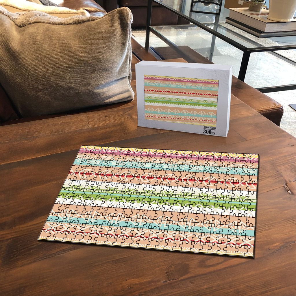 Nigerian Aso Oke African Ethnic Stripes Puzzle