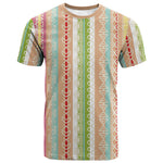 Nigerian Aso Oke African Ethnic Stripes T shirt