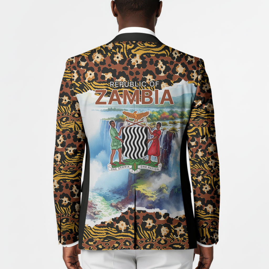 Zambian Heritage Independence 1964 Blazer Traditional African Seamless Pattern