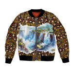 Zambian Heritage Independence 1964 Bomber Jacket Traditional African Seamless Pattern