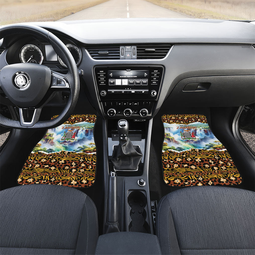 Zambian Heritage Independence 1964 Car Mats Traditional African Seamless Pattern
