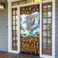 Zambian Heritage Independence 1964 Door Cover Traditional African Seamless Pattern