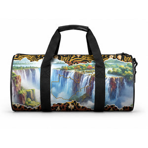 Zambian Heritage Independence 1964 Duffle Bag Traditional African Seamless Pattern