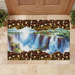 Zambian Heritage Independence 1964 Rubber Doormat Traditional African Seamless Pattern
