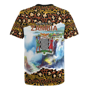 Zambian Heritage Independence 1964 Rugby Jersey Traditional African Seamless Pattern