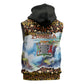 Zambian Heritage Independence 1964 Sleeveless Hoodie Traditional African Seamless Pattern