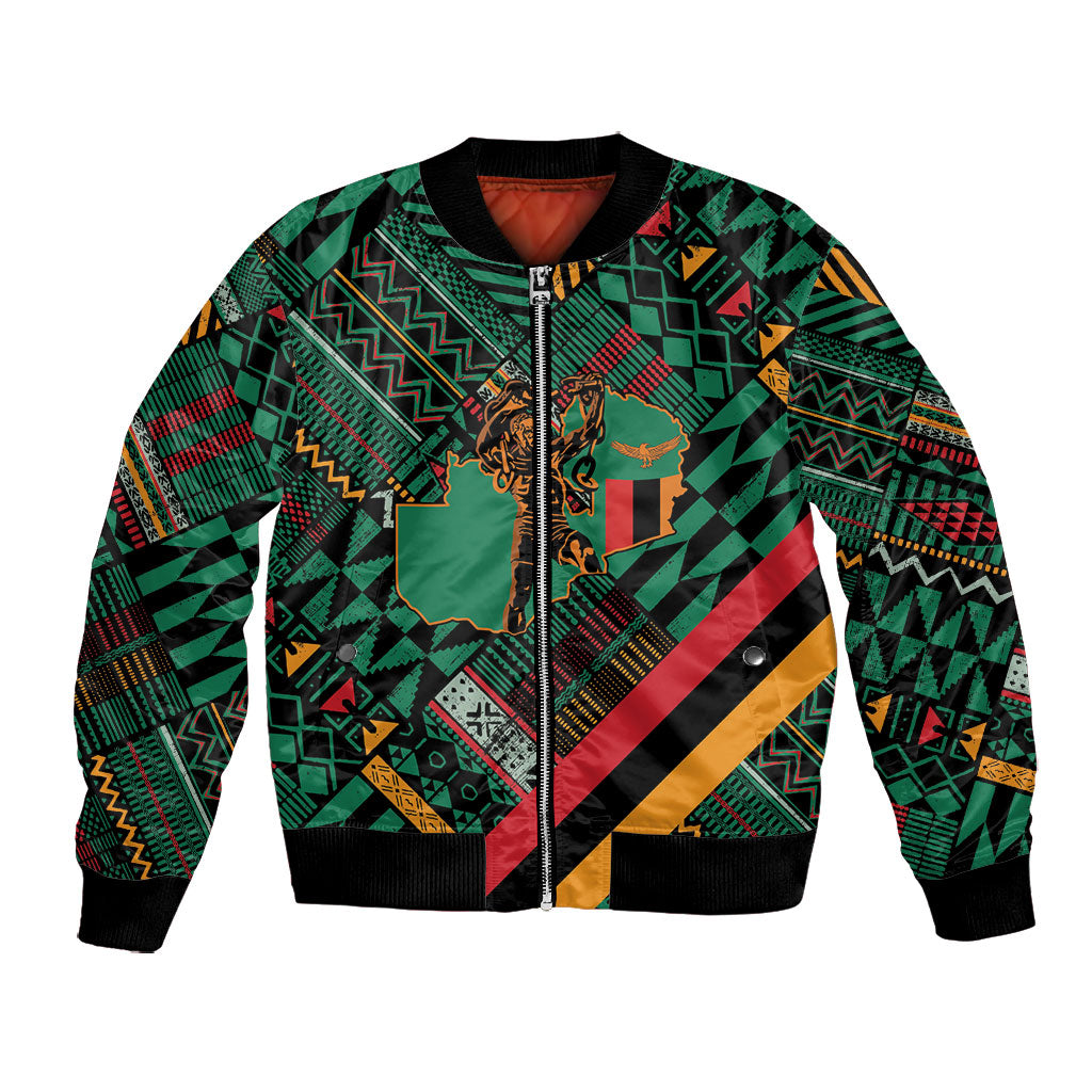 Zambia Victoria Falls Bomber Jacket Indigenous Wild Animal Skins Tribal Patchwork